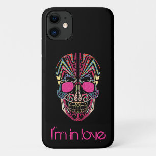 Cute colourful lover skull iPhone 11 case