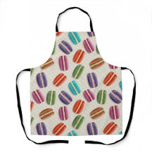 cute colourful macaron apron