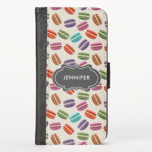 Cute Colourful Macarons Pattern with Polka Dots Case