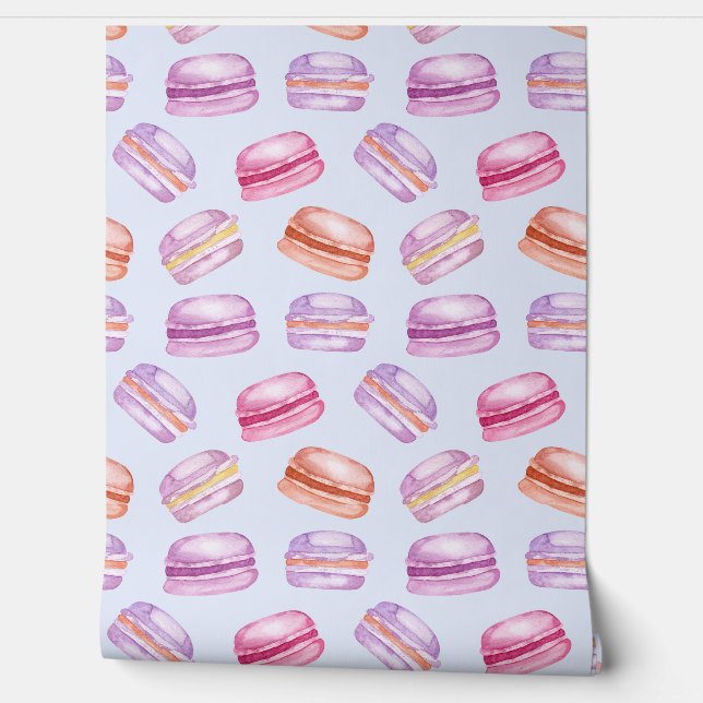 Cute colourful macroons Kids room  Wallpaper (Unrolling)