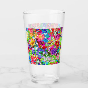 Cute colourful magic flowers All-Over-Print T-Shir Glass