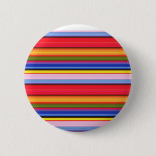 Cute colourful magic stripes 6 cm round badge
