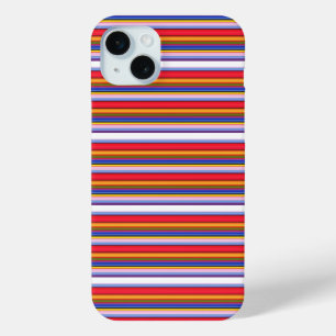 Cute colourful magic stripes iPhone 15 mini case