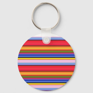 Cute colourful magic stripes key ring