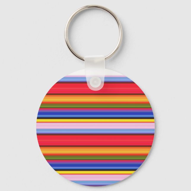 Cute colourful magic stripes key ring (Front)
