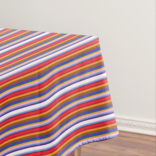 Cute colourful magic stripes tablecloth