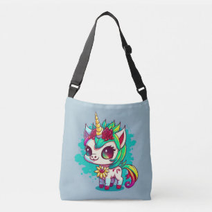Cute Colourful Magical Creature Unicorn Artwork Crossbody Bag