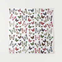 Cute Colourful Marble Butterfly Spring Pattern