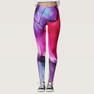 Cute Colourful Marble pattern Leggings