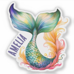 Cute Colourful Mermaid Ocean Girl Name 