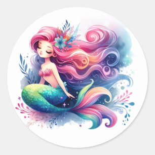 Cute Colourful Mermaid Stickers