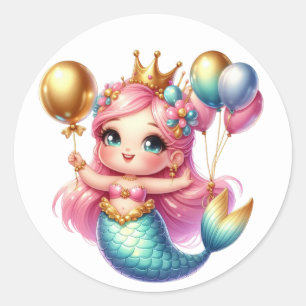 Cute Colourful Mermaid Stickers