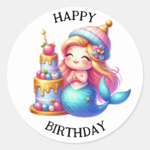 Cute Colourful Mermaid Stickers