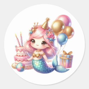Cute Colourful Mermaid Stickers