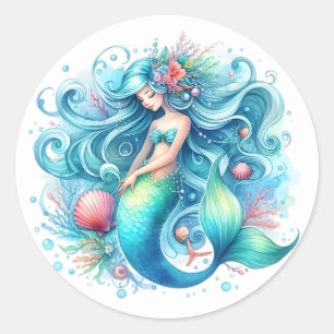 Cute Colourful Mermaid Stickers