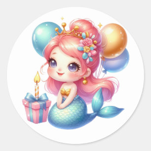Cute Colourful Mermaid Stickers