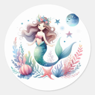 Cute Colourful Mermaid Stickers
