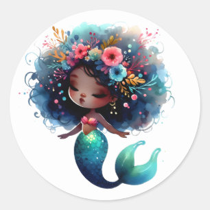 Cute Colourful Mermaid Stickers