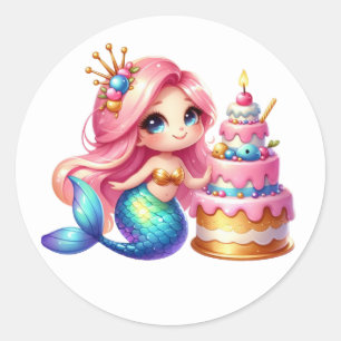 Cute Colourful Mermaid Stickers