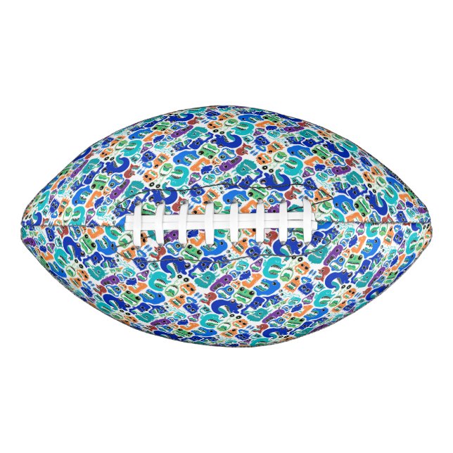 Cute colourful monsters face patterns Case-Mate iP Football (Front)