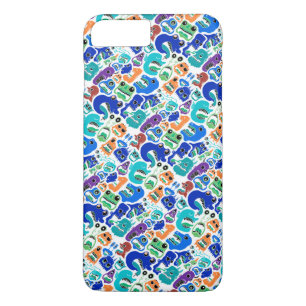 Cute colourful monsters face patterns iPhone 8 plus/7 plus case