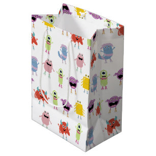 Cute Colourful Monsters Funny Kids Children Patter Medium Gift Bag