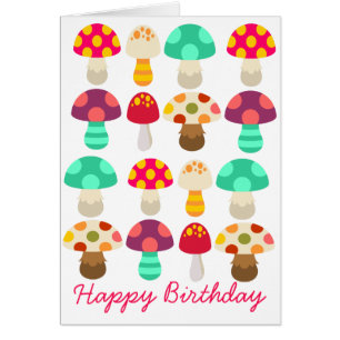 Cute colourful mushrooms