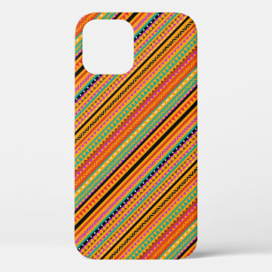 Cute colourful native aztec patterns design iPhone 12 case