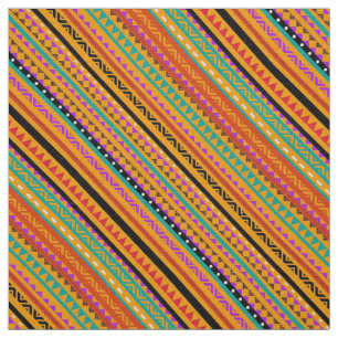 Cute colourful native aztec patterns design fabric