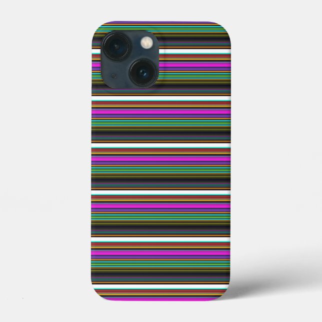 Cute colourful neon stripes Case-Mate iPhone case (Back)