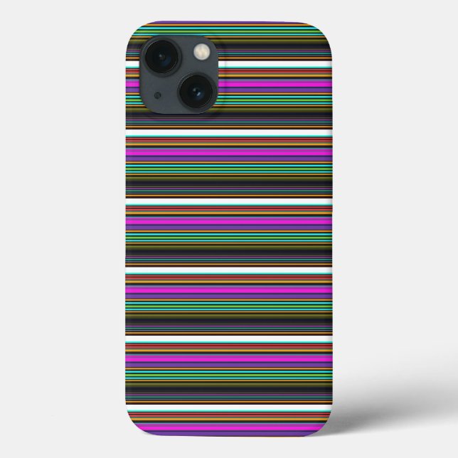 Cute colourful neon stripes Case-Mate iPhone case (Back)