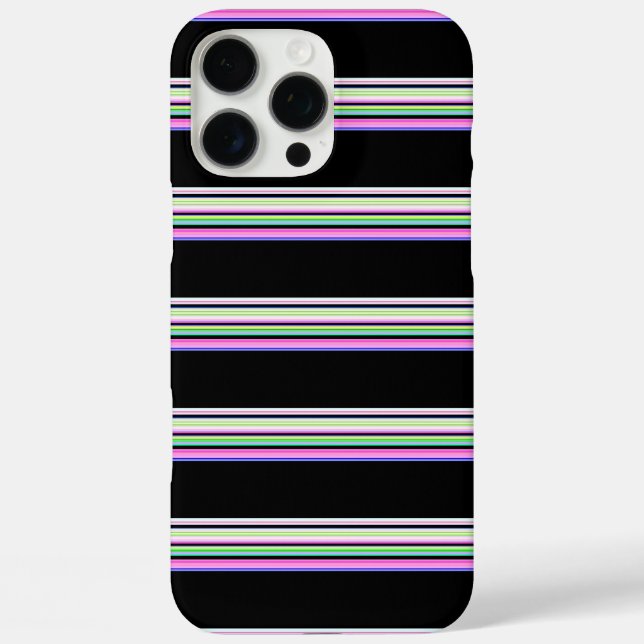 Cute colourful neon stripes Case-Mate iPhone case (Back)
