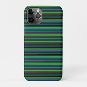 Cute colourful neon stripes iPhone 11 pro case