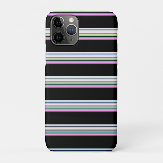 Cute colourful neon stripes Case-Mate iPhone case (Back)