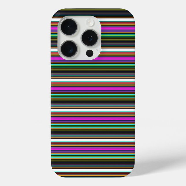 Cute colourful neon stripes Case-Mate iPhone case (Back)