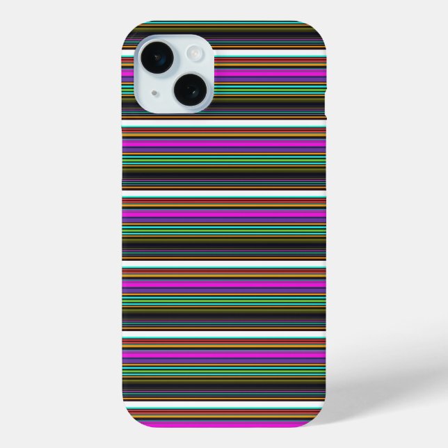 Cute colourful neon stripes Case-Mate iPhone case (Back)