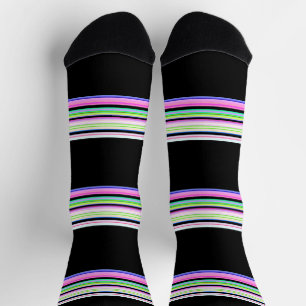 Cute colourful neon stripes socks