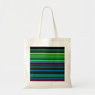 Cute colourful neon stripes tote bag