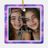 Cute Colourful Neon Vaporwave Photo Border