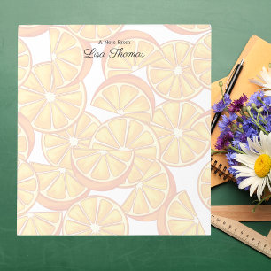 Cute Colourful Oranges "A Note From" Notepad