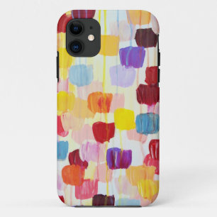 Cute colourful painting flowers iPhone 11 case