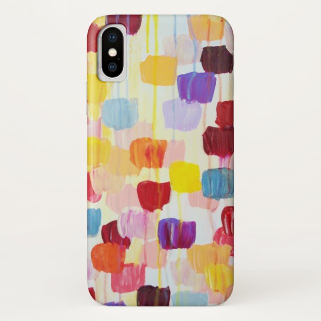 Cute colourful painting flowers Case-Mate iPhone case (Back)