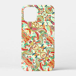 Cute colourful paisley pattern iPhone 12 mini case