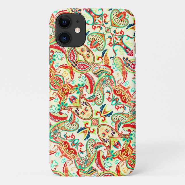 Cute colourful paisley pattern Case-Mate iPhone case (Back)