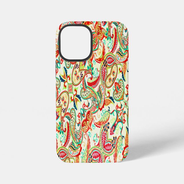 Cute colourful paisley pattern iPhone case (Back)