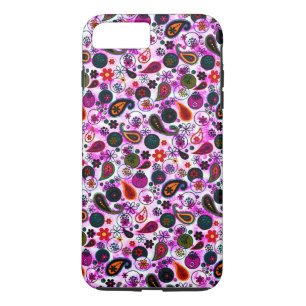 Cute colourful paisley patterns iPhone 8 plus/7 plus case