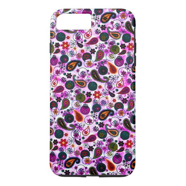 Cute colourful paisley patterns Case-Mate iPhone case (Back)