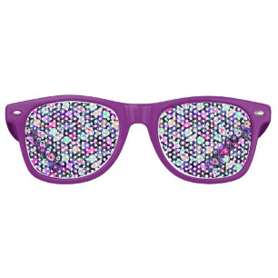 Cute colourful paisley patterns retro sunglasses