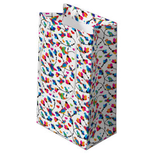 cute colourful parrot bird small gift bag