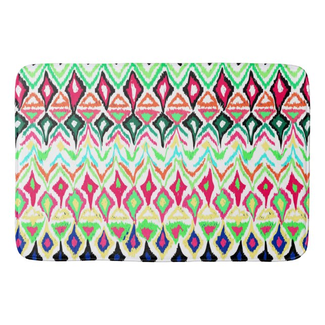 Cute colourful pattern bath mat (Front)